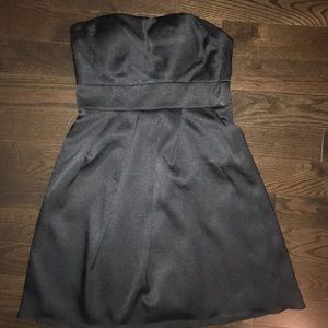 Black strapless dress